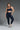 7/8 Soft Forme Wrap Waist Legging - Nautical Navy with White Piping