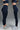 7/8 Soft Forme Wrap Waist Legging - Nautical Navy with White Piping