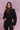 Cropped Full Zip Sweatshirt - Jet Black